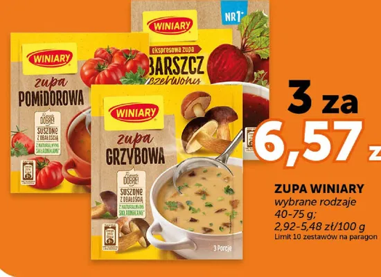 Zupa grzybowa promocja w Groszek