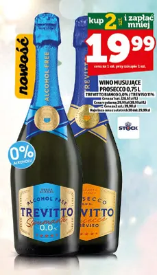 Wino musujące Prosecco Trevitto Treviso promocja w TOPAZ