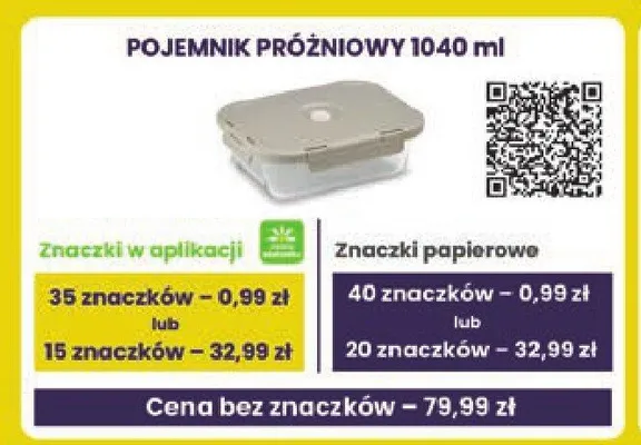 Pojemnik próżniowy WD Lifestyle 1040 ml promocja w Stokrotka