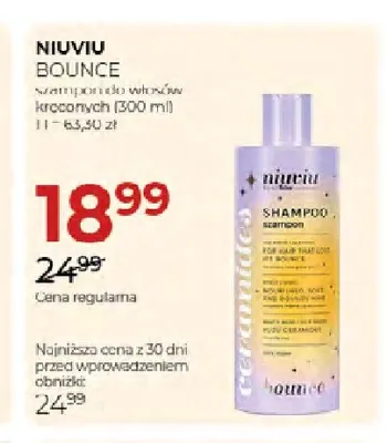 Szampon do włosów kręconych Bounce Niuviu promocja w Drogerie Jawa