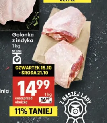 Golonka z indyka promocja w Delikatesy Centrum