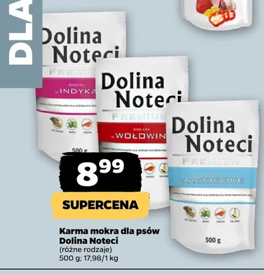 Karma mokra dla psów Dolina Noteci promocja w Netto