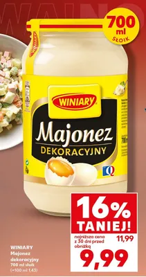Majonez dekoracyjny promocja w Kaufland