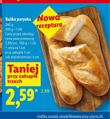 Bułka paryska promocja w Lidl