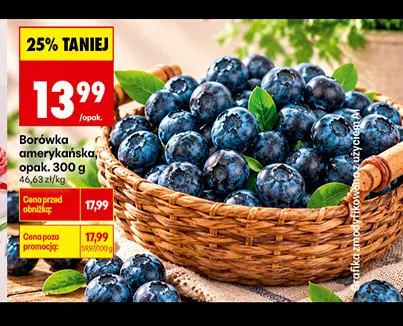Borówka amerykańska promocja w Biedronka