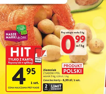 Ziemniaki Z Sadów i Pól promocja w Intermarche
