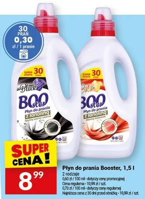 Płyn do prania Booster Black z lanoliną promocja w Twój Market