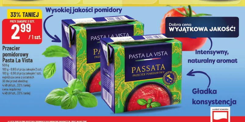 Przecier pomidorowy Pasta La Vista promocja w POLOmarket