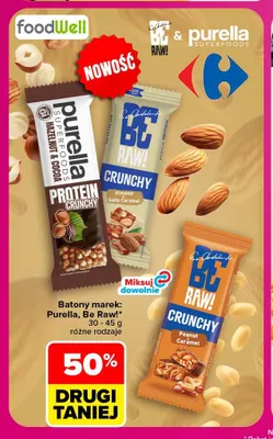 Batony Purella Be Raw! promocja w Carrefour