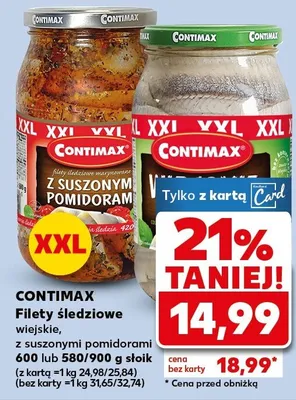 Filety śledziowe wiąskie, z suszonymi pomidorami promocja w Kaufland