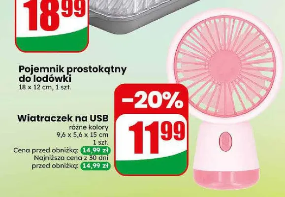 Wiatraczek na USB promocja w Dino