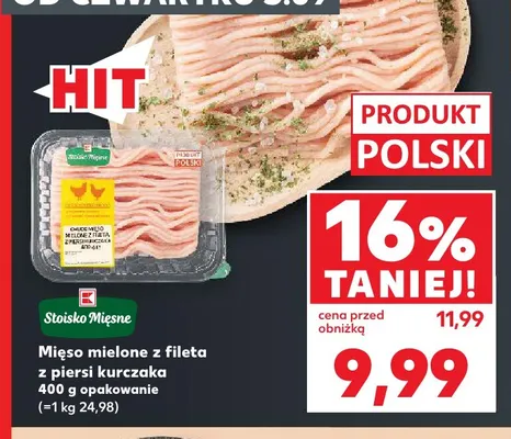 Mięso mielone z fileta z piersi kurczaka Stoisko Mięsne promocja w Kaufland