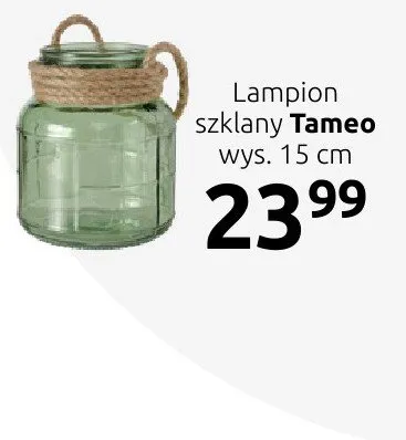 Lampion szklany Tameo promocja w Black Red White