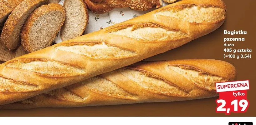 Bagietka pszenna duża promocja w Kaufland