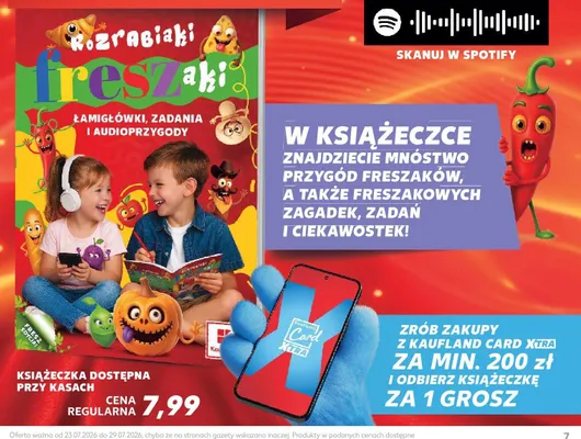 Książka Rozrabiaki Freszaki Łamigłówki zadania i audioprzygody promocja w Kaufland
