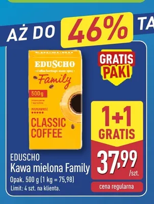 Kawa mielona Family Eduscho promocja w Aldi