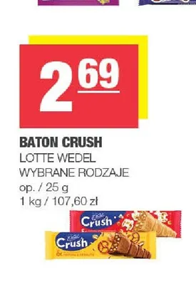 Baton Crush Lotte Wedel promocja w SPAR