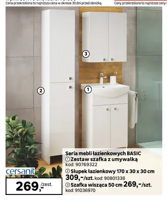 Zestaw szafka z umywalką Cersanit Basic promocja w Leroy Merlin