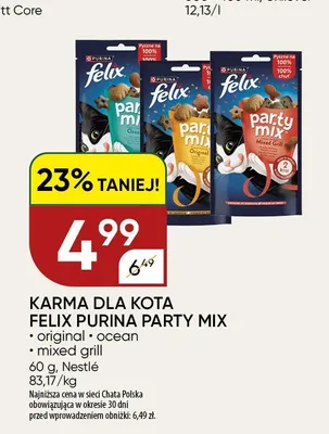 Karma dla kota Felix Purina Party Mix Ocean promocja w Chata Polska