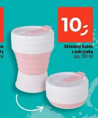 Składany kubek z pokrywką promocja w Dealz