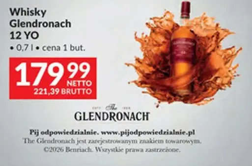 Whisky Glendronach 12 YO promocja w Makro