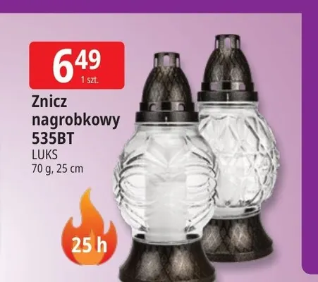 Znicz nagrobkowy 535BT Luks promocja w Leclerc