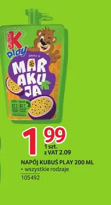 Napój Kubuś Play promocja w Selgros