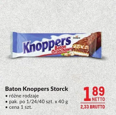 Baton Knoppers Storck różne rodzaje promocja w Makro