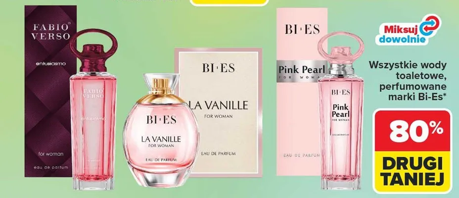 Wody toaletowe, perfumowane Entuaciamo, La Vanille, Pink Pearl promocja w Carrefour