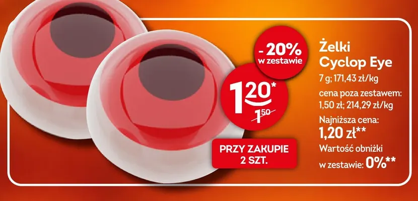 Żelki Cyclop Eye promocja w Żabka