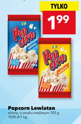 Popcorn Lewiatan solony promocja w LEWIATAN