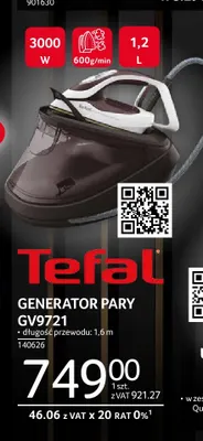 Generator pary GV9721 Tefal promocja w Selgros