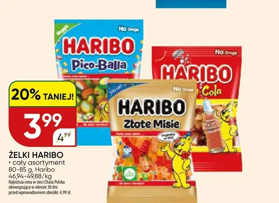 Żelki Haribo Złote Misie promocja w Chata Polska