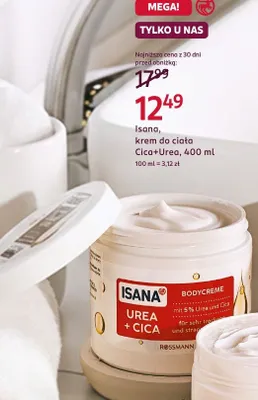 Krem do ciała Cica+Urea promocja w Rossmann