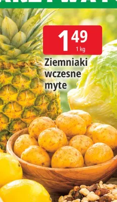 Ziemniaki wczesne myte promocja w Leclerc