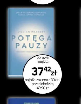 Książka Potęga pauzy oprawa miękka promocja w Empik