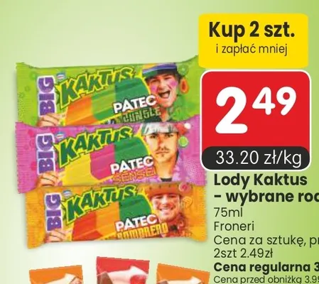 Lody Kaktus Froneri promocja w Market Point