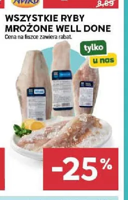 Ryby mrożone Well Done promocja w Stokrotka