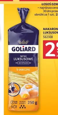 Makaron nitki luksusowe 5-jajeczne Goliard promocja w Selgros