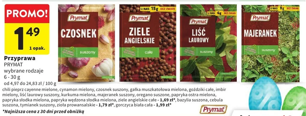 Przyprawa majeranek promocja w Intermarche