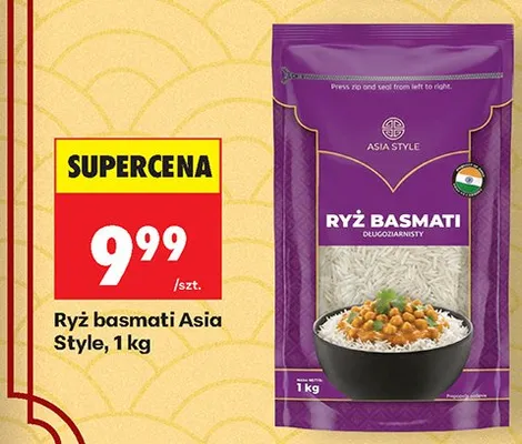 Ryż basmati długoziarnisty Asia Style promocja w Biedronka