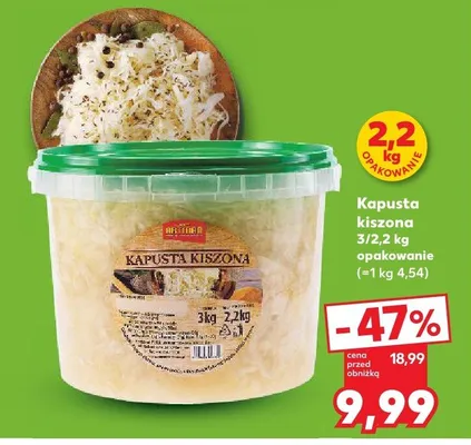 Kapusta kiszona promocja w Kaufland
