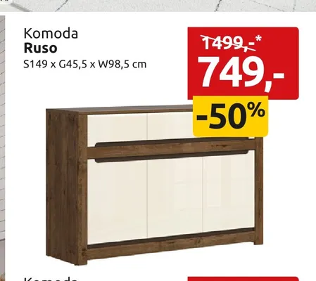 Komoda Ruso promocja w Black Red White
