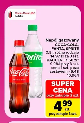 Napój gazowany Sprite promocja w Carrefour Market