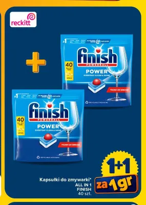Kapsułki do zmywarki All in 1 Finish promocja w Carrefour