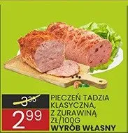 Pieczeń tadzia klasyczna, z żurawiną promocja w Wafelek