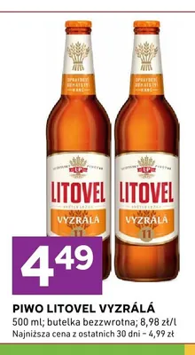 Piwo Litovel Vyzrálá promocja w Stokrotka