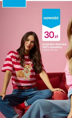 Koszulka damska 100% bawełny promocja w Pepco