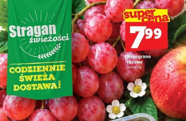 Winogrona różowe promocja w TOPAZ