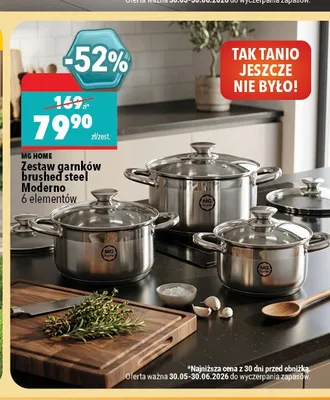 Zestaw garnków MG Home Moderno promocja w Biedronka Home